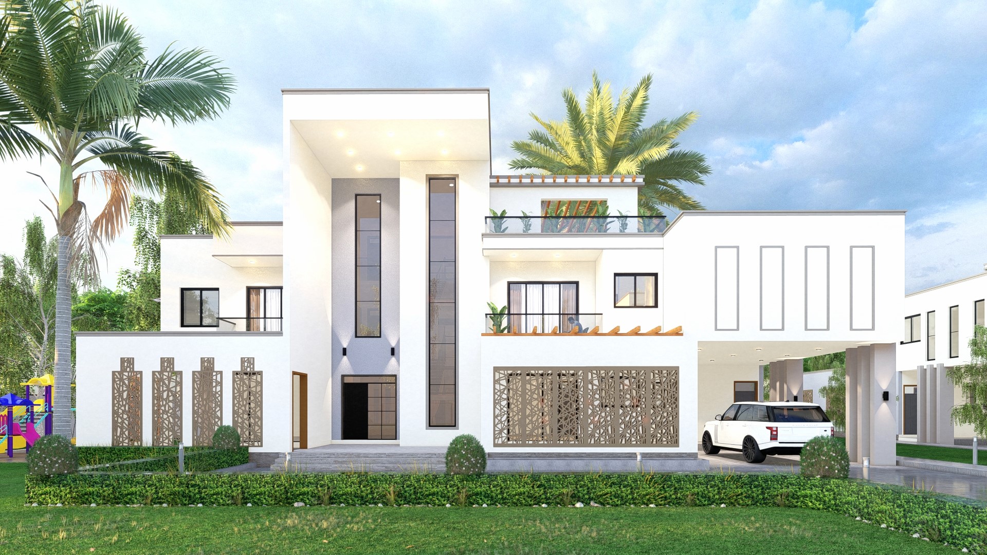 Contemporary luxury villa architecture at The Stallion Villas on Kuwinda Road Karen.