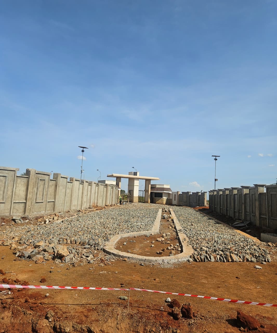 Serviced 1/4 acre plot for sale in Ruiru near Tatu City, located inside the secure Ushirika Estate with cabro roads.