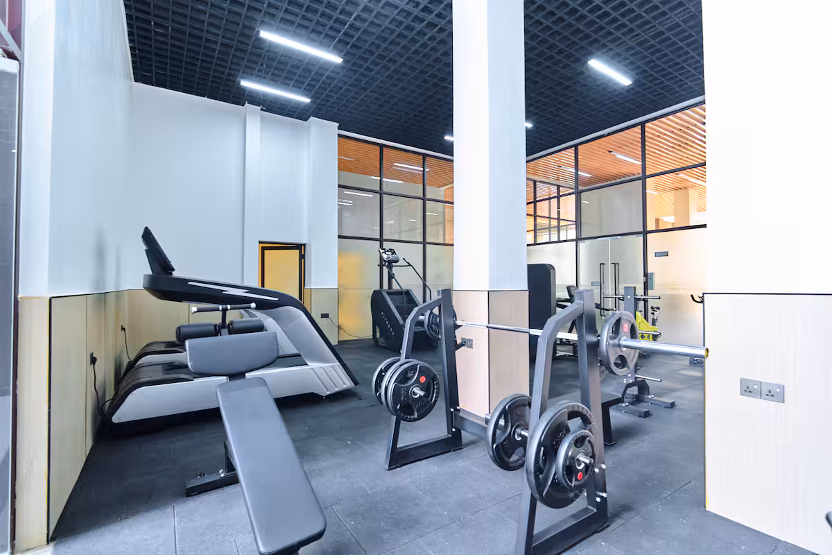 Safe and modern kids play area at Riverside One Residency Apartments.