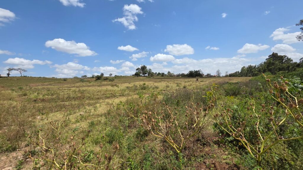 Aerial view of 34 acres prime development land fronting the tarmac in Juja
