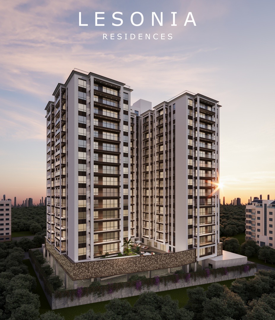 Modern balcony garden and exterior of Lesonia Residences Kileleshwa