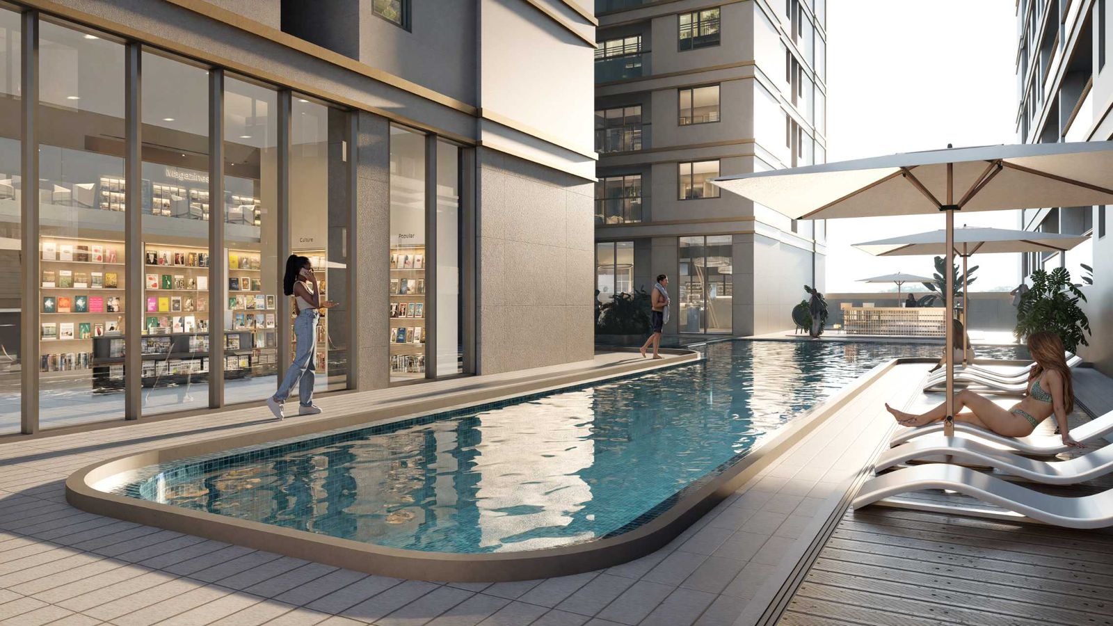 Exterior view of Brookside Oak Residency luxury apartment building in Westlands Nairobi