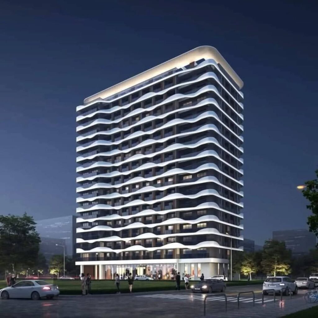 Modern apartment exterior for Royal Mirema West development