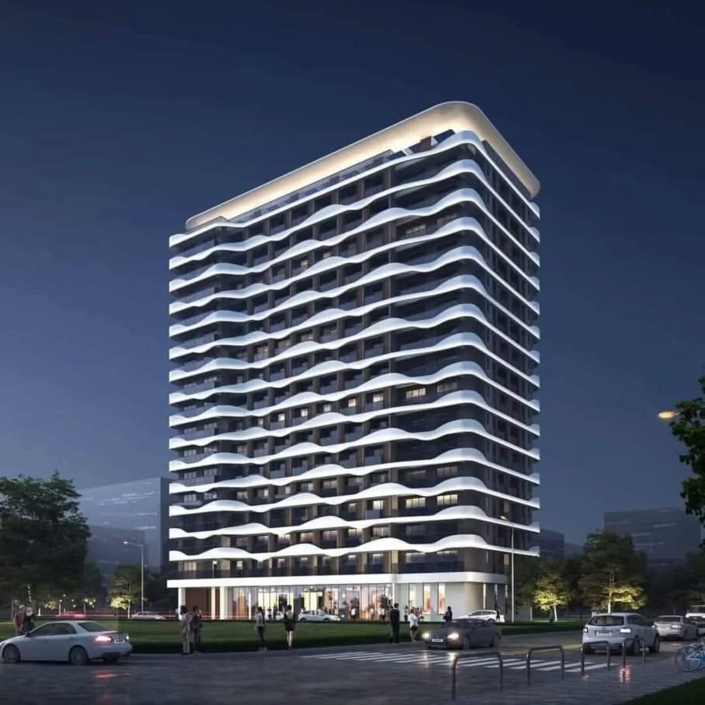 Modern apartment exterior for Royal Mirema West development