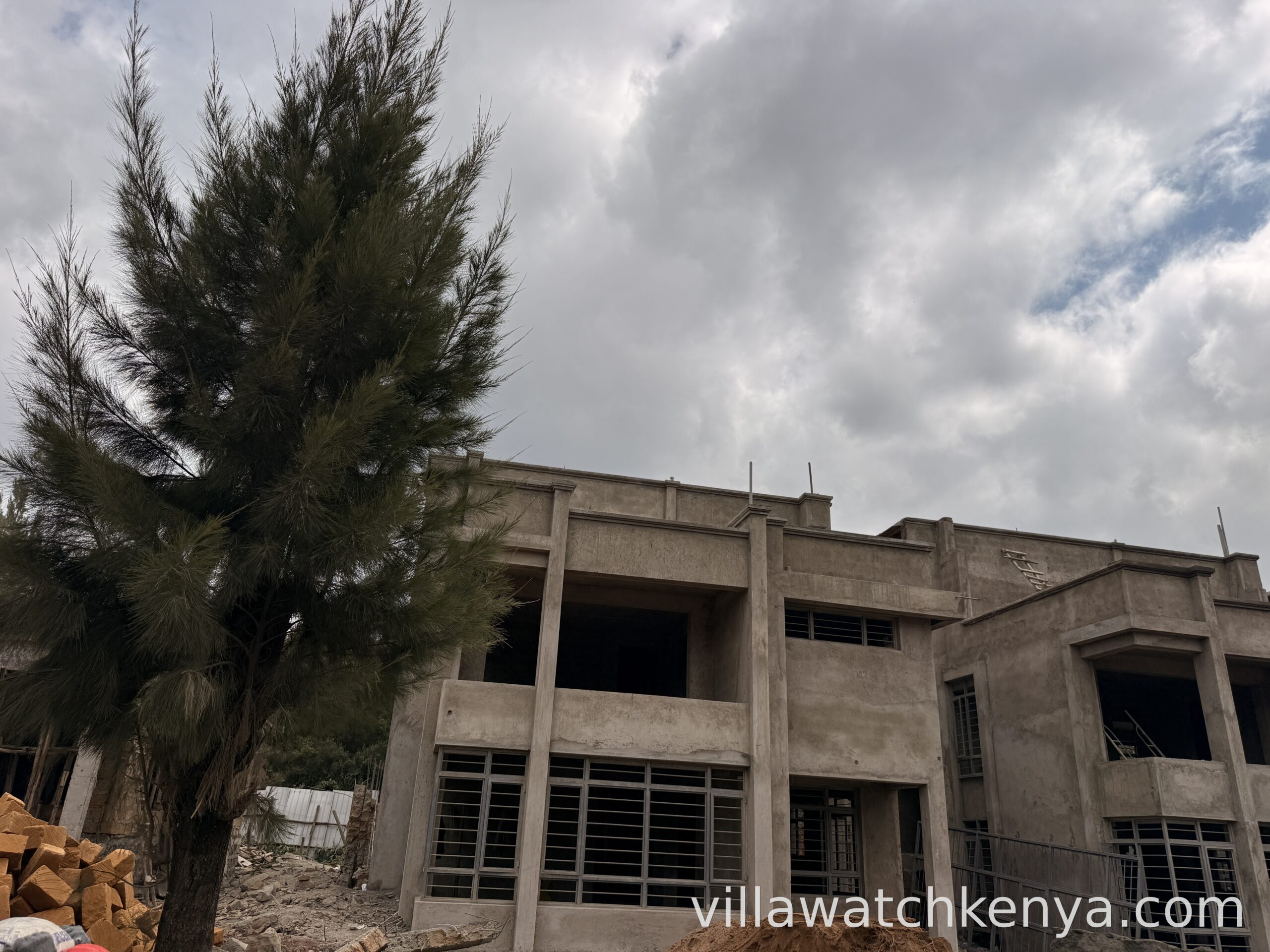 Structure in ngong townhouses almost complete
