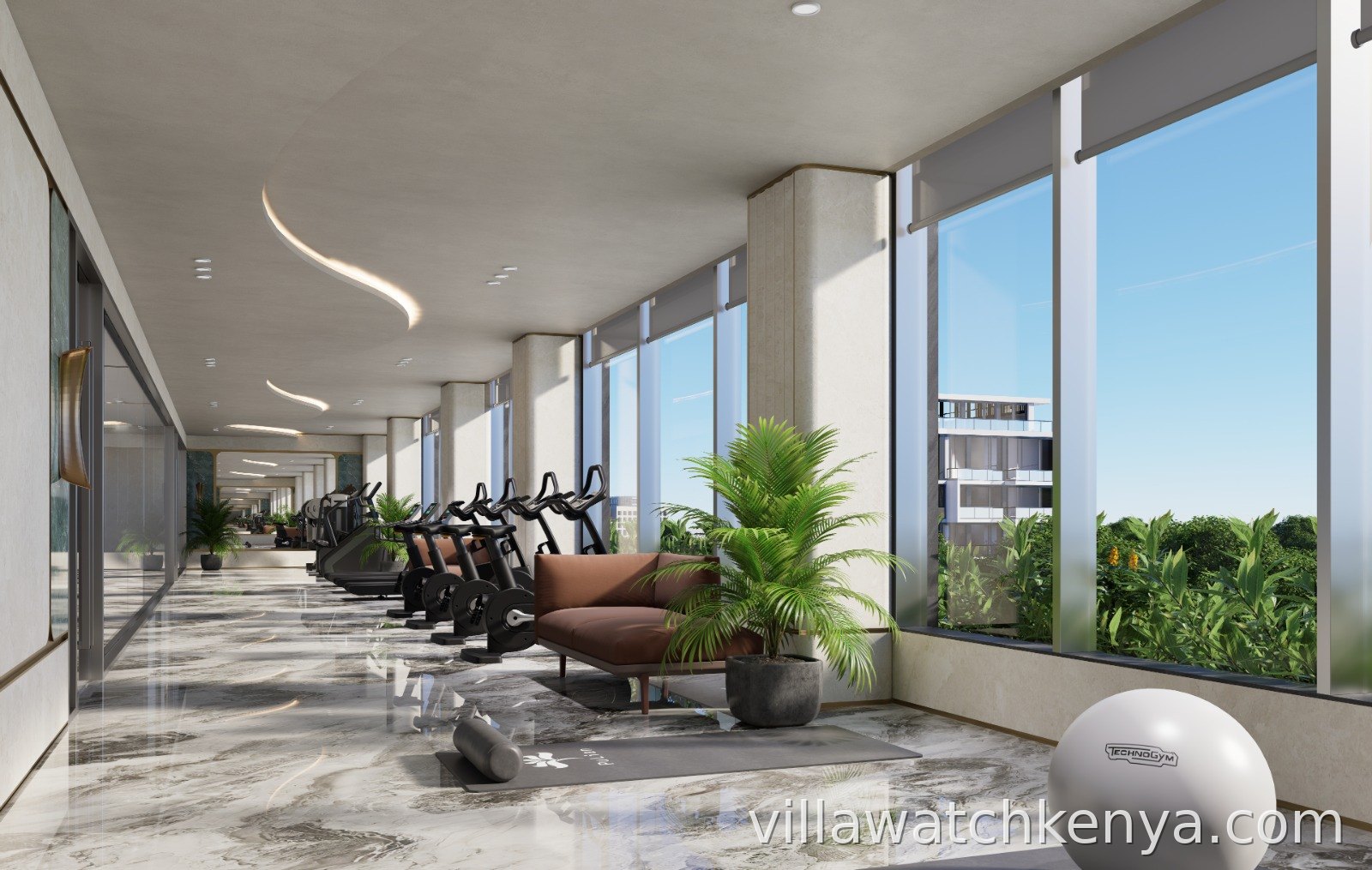 Modern exterior of Executive Suites Westlands luxury apartments on Riverside Drive Nairobi