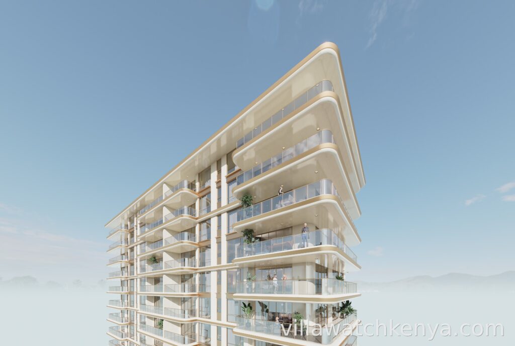 Spacious balcony at Golden Hill Apartments Westlands Nairobi overlooking Karura Forest