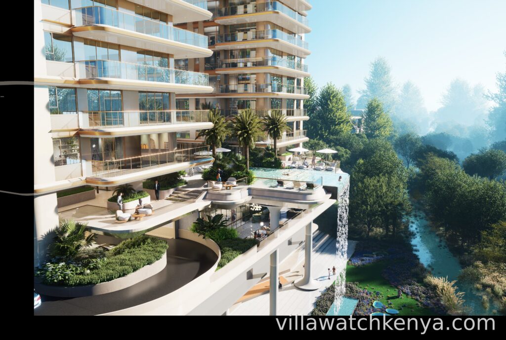 Luxury living room in Golden Hill Westlands penthouse