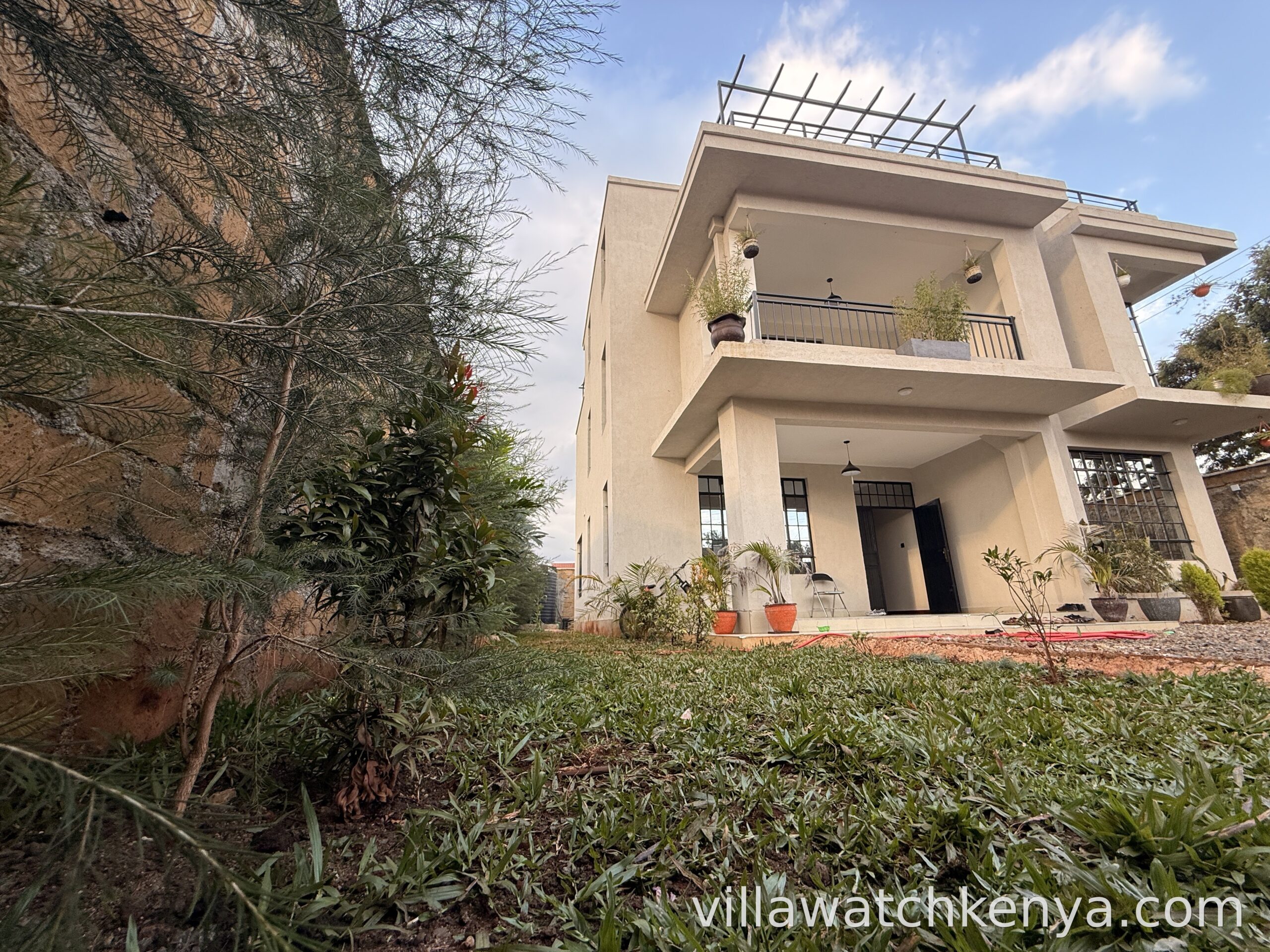 Exterior front view of 5 bedroom townhouse in Ngong Kibiko for sale