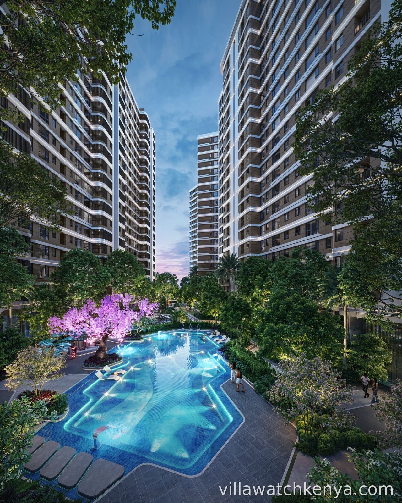 Modern apartment development Pandora Apartments Westlands with mall