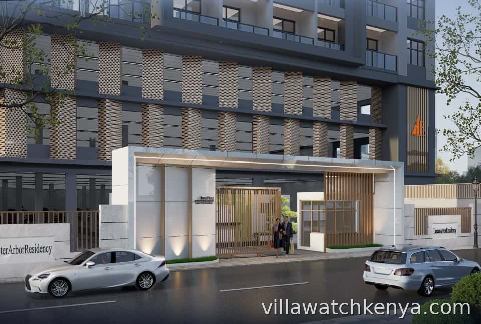 Modern luxury apartment tower Luster Arbor Residency Kileleshwa Nairobi