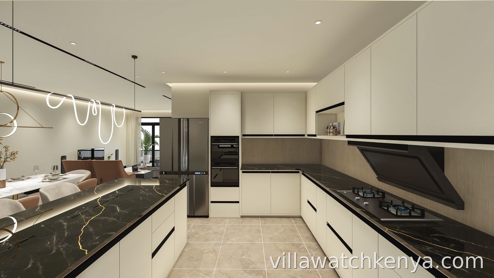 Fully fitted modern kitchen with premium finishes Hookwood Residencies Sports Road Westlands