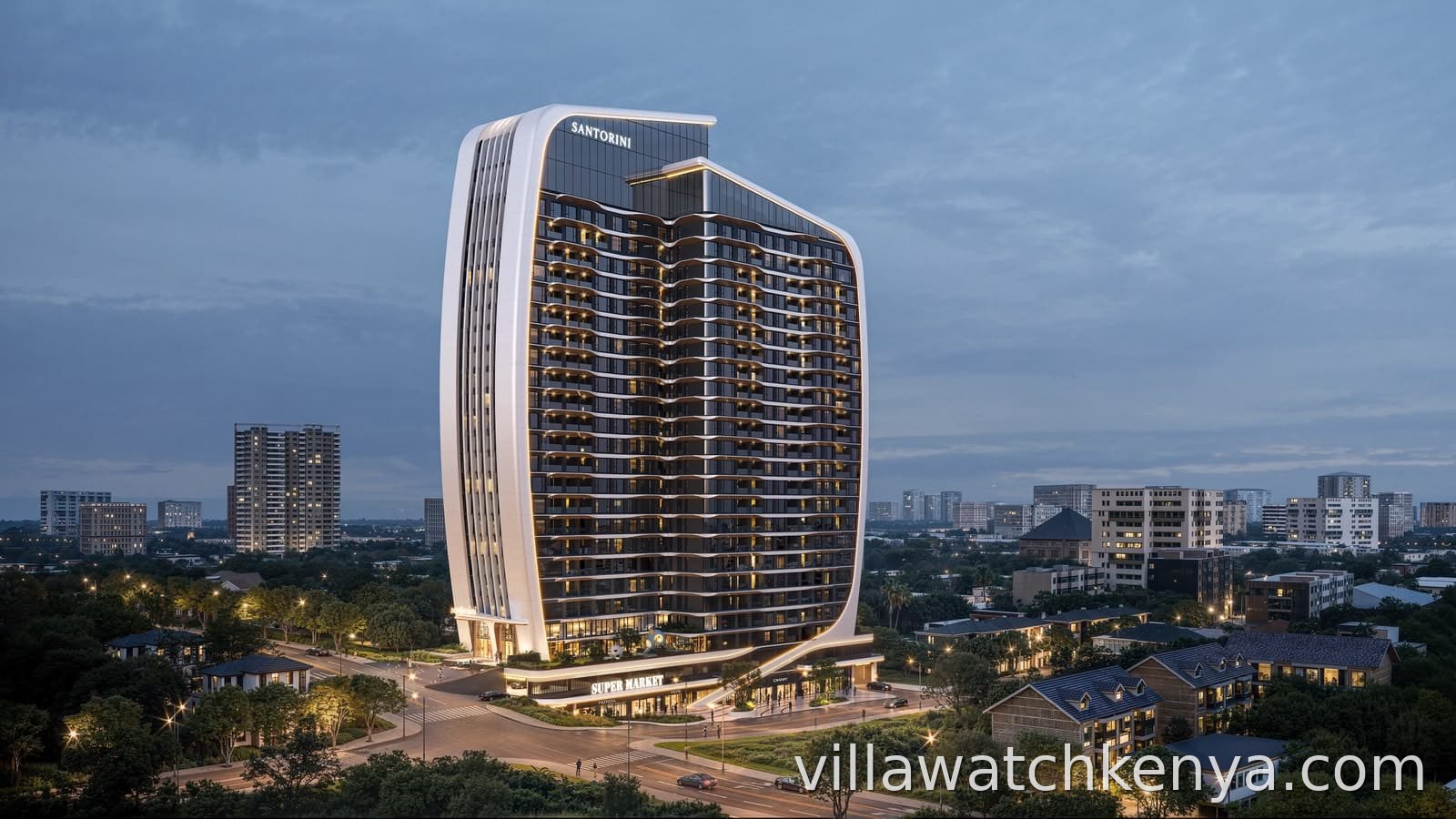Five-star lobby at Santorini Residences Westlands approximately 210 sqm Lantana Road
