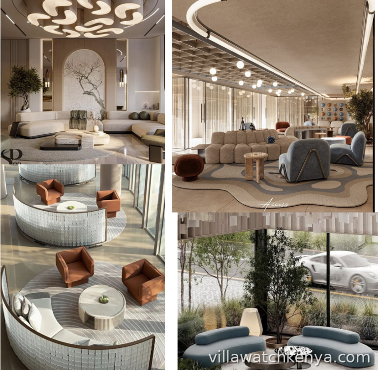 Avero Residences Westlands residents lounge interior