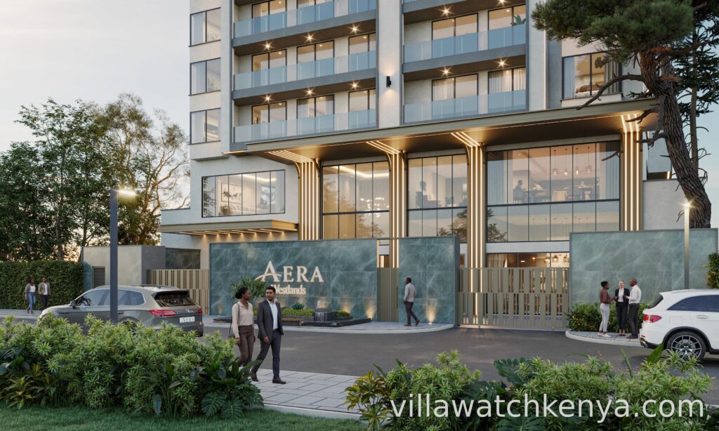 Modern apartment interiors at the Aera Westlands development, Westlands